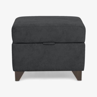 Furniture Village Soho Storage Footstool - Carbon
