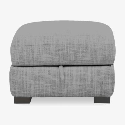 Furniture Village Nova Fabric Storage Footstool - Dove Grey