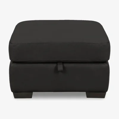 Furniture Village World of Leather - Saffron BV Leather Storage Footstool