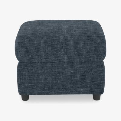 Furniture Village Dublin Fabric Storage Footstool - Halifax Charcoal