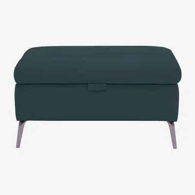 Furniture Village Jude Leather Storage Footstool