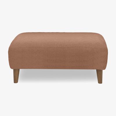 Furniture Village Jackson Fabric Footstool - Clay
