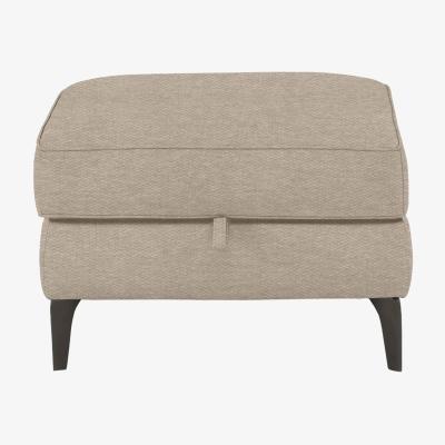 Furniture Village Homestage Fabric Storage Footstool - R28 Beige