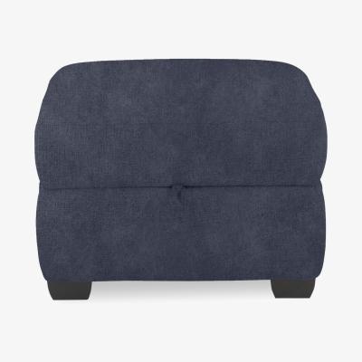 Furniture Village Springer Fabric Storage Footstool - R23 Blue