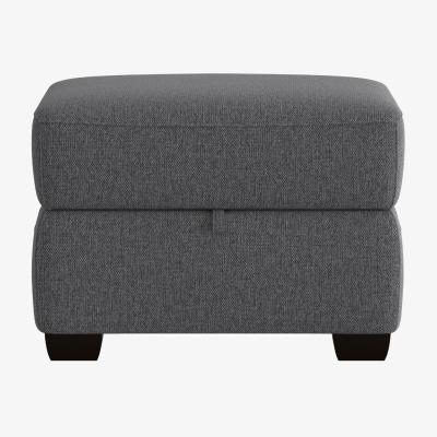 Furniture Village Cozee Fabric Storage Footstool - R39 Charcoal