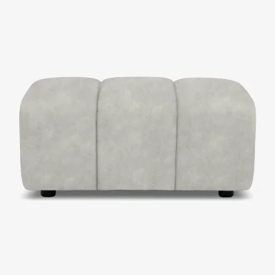 Furniture Village Rhianna Large Fabric Footstool - Marble Stone