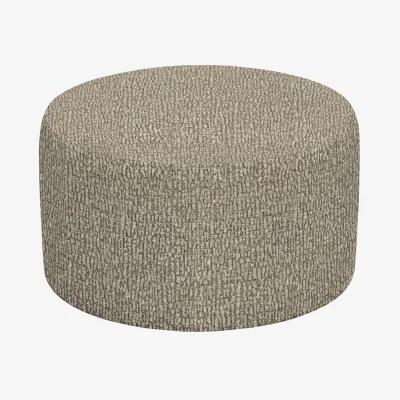 Furniture Village G Plan - Large Round Fabric Footstool