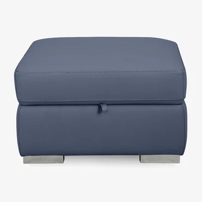 Furniture Village World of Leather - Edison Leather Storage Footstool