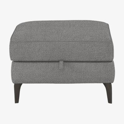 Furniture Village Homestage Fabric Storage Footstool - Haze