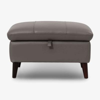 Furniture Village Winner Leather Storage Footstool - Elephant