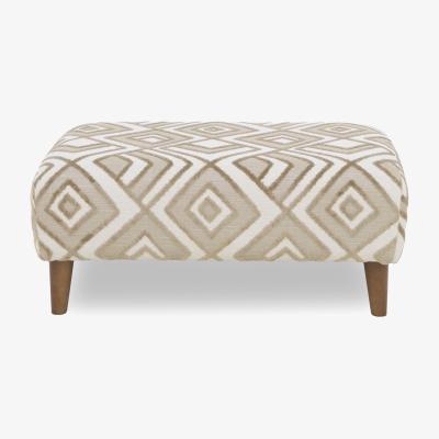 Furniture Village Jackson Fabric Footstool - Sand