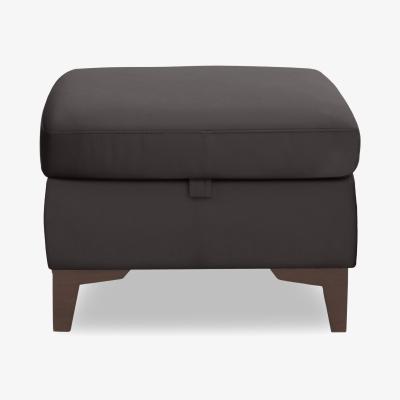 Furniture Village Zoom Leather Storage Footstool - Piompo