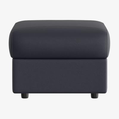 Furniture Village Nicoletti - Davide Leather Footstool - Torello Blu