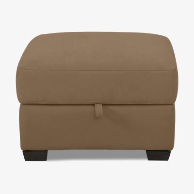 Furniture Village Parma Fabric Storage Footstool - Desert