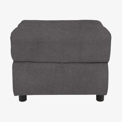 Furniture Village Moreno Fabric Storage Footstool - Iron