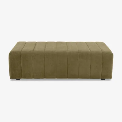 Furniture Village Retreat Designer Fabric Footstool - Sage