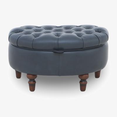 Furniture Village Columbus Leather Half Moon Footstool
