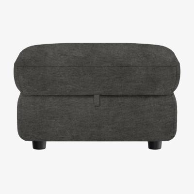 Furniture Village Medio Fabric Storage Footstool - Magnet
