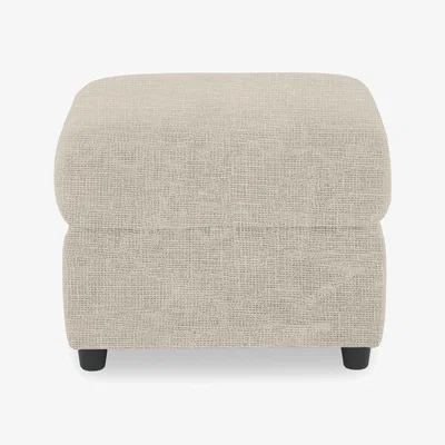 Furniture Village Dublin Fabric Storage Footstool - Weave Stone