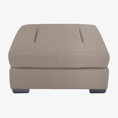 Furniture Village Xavier Fabric Stool - Silver