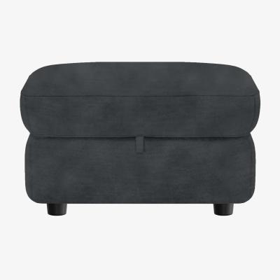 Furniture Village Medio Fabric Storage Footstool - Sfa-Pey-R10 Charcoal