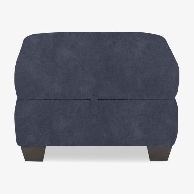 Furniture Village Hetty Fabric Storage Footstool - R23 Blue