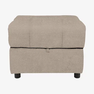 Furniture Village Moreno Fabric Storage Footstool - R28 Beige