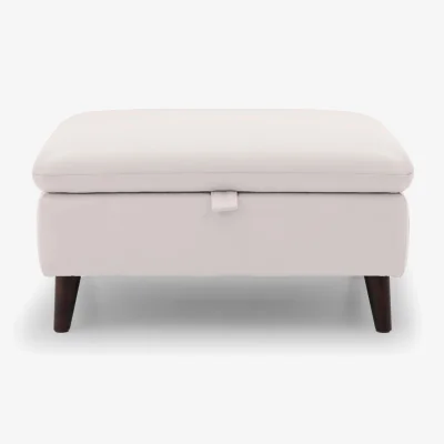 Furniture Village Chantilly Leather Storage Footstool