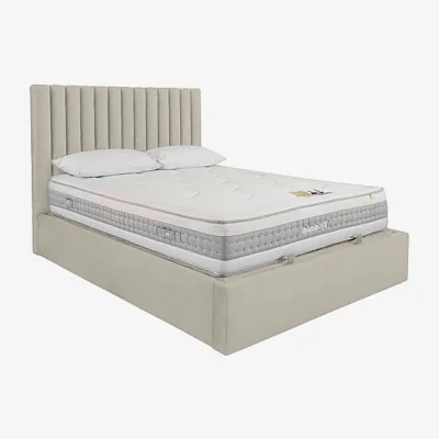 Furniture Village Ramos Ottoman Bedframe - Double - Smooth Stone