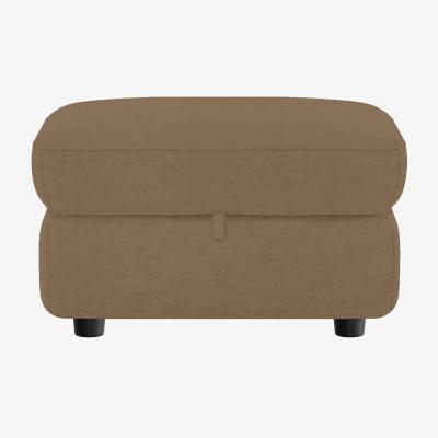 Furniture Village Medio Fabric Storage Footstool - Desert