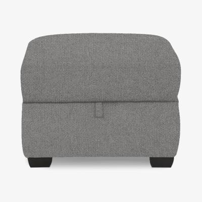 Furniture Village Comfort Story - Chill Fabric Storage Footstool - Haze