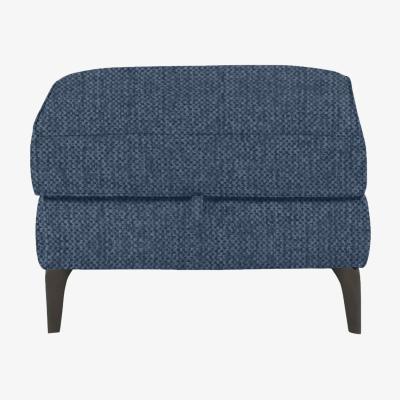 Furniture Village Homestage Fabric Storage Footstool - R38 Blue