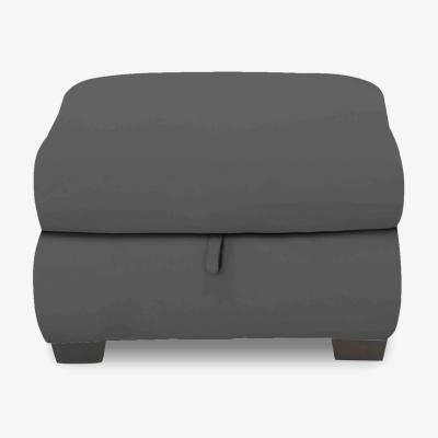 Furniture Village Nixon Fabric Storage Footstool - R20 Pewter