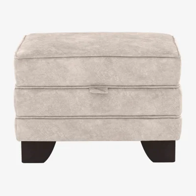 Furniture Village Mariah Small Fabric Storage Footstool