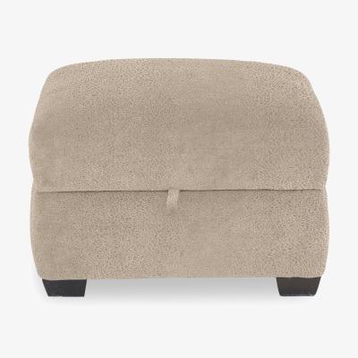 Furniture Village Flex Fabric Storage Footstool - Bisque