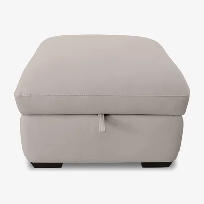 Furniture Village World of Leather - Restore NC Leather Storage Footstool - Feather