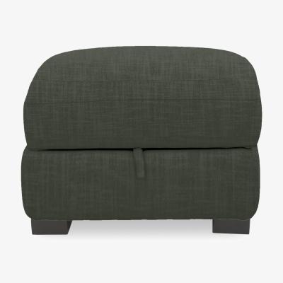 Furniture Village Nova Fabric Storage Footstool - R352 Forest Green