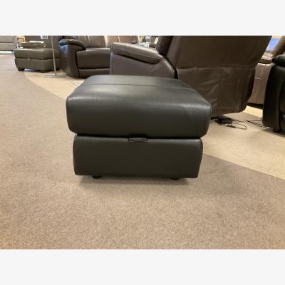 Furniture Village Sloane 3 Seater Leather Sofa And Sloane Storage Footstool