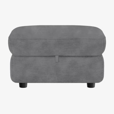 Furniture Village Medio Fabric Storage Footstool - Dove