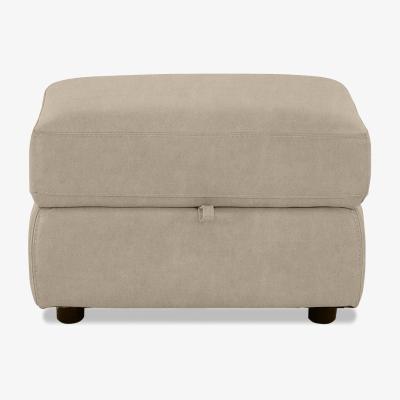 Furniture Village Fabric Storage Footstool - Bisque