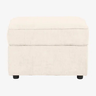 Furniture Village Primrose Storage Footstool - Coconut