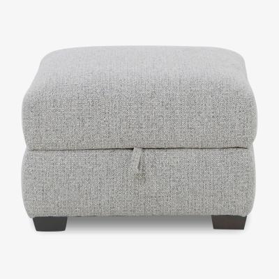 Furniture Village Nixon Fabric Storage Footstool - Iron