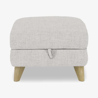 Furniture Village Malmo Fabric Storage Footstool - R110 Sand