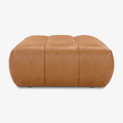 Furniture Village Mellow Leather Footstool - Living Room Furniture