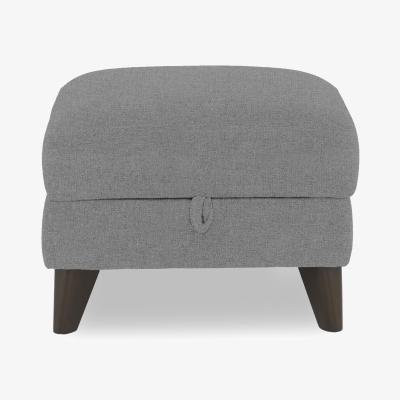 Furniture Village Dreamer Fabric Storage Footstool - R451 Pewter