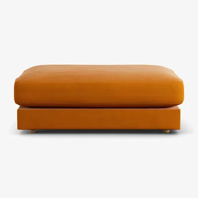 Habitat Habitat Ayr Fabric Footstool - Orange