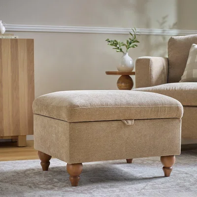 Habitat Habitat Matilda Fabric Storage Footstool - Mink