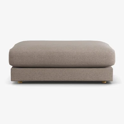 Habitat Habitat Ayr Fabric Footstool - Mocha