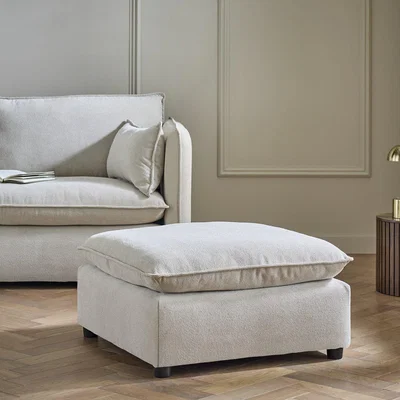 Habitat Habitat Willow Fabric Footstool - Natural
