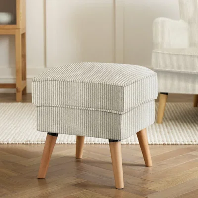 Habitat Habitat Callie Fabric Footstool - Latte